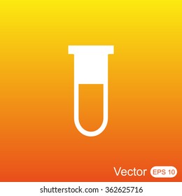 Test tube vector icon