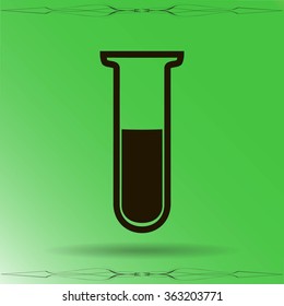Test tube vector icon