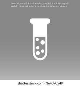 Test tube vector icon