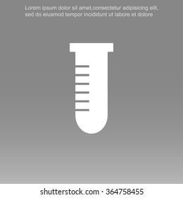 Test tube vector icon