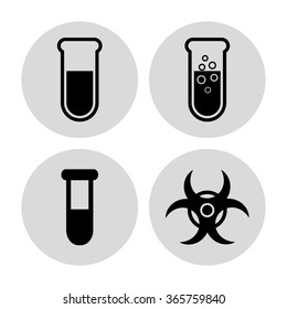 Test tube  - vector icon