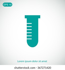 Test tube vector icon