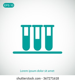Test tube vector icon