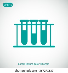 Test tube vector icon
