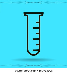 Test tube vector icon