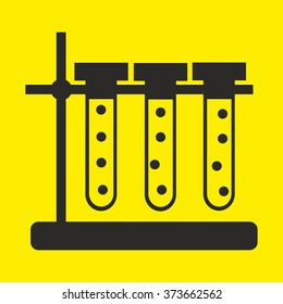 Test tube vector icon