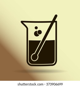 Test tube vector icon
