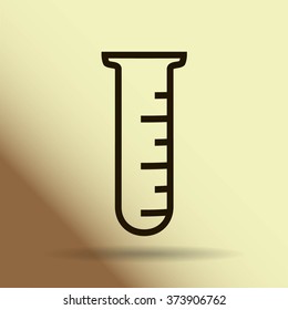 Test tube vector icon
