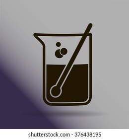 Test tube vector icon