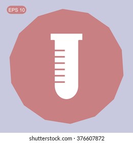 Test tube vector icon
