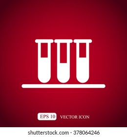 Test tube vector icon