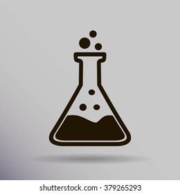 Test tube vector icon