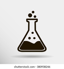 Test tube vector icon