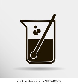 Test tube vector icon
