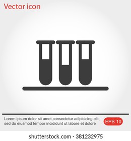 Test tube vector icon