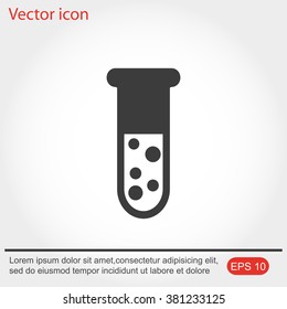 Test tube vector icon