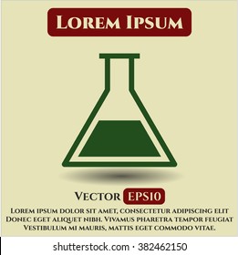 Test tube vector icon