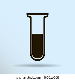 Test tube vector icon