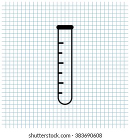 test tube vector icon