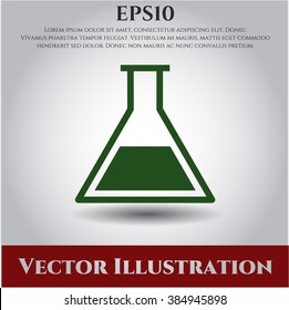 Test tube vector icon