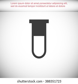 Test tube vector icon