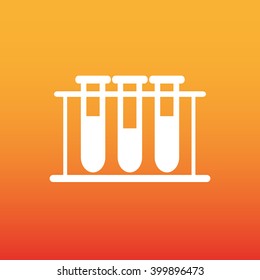 Test tube vector icon