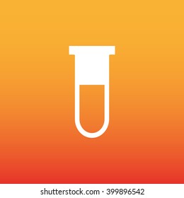 Test tube vector icon