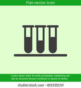 Test tube vector icon