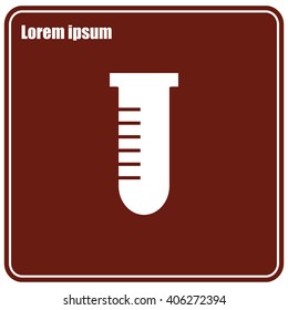 Test tube vector icon
