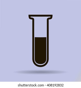 Test tube vector icon