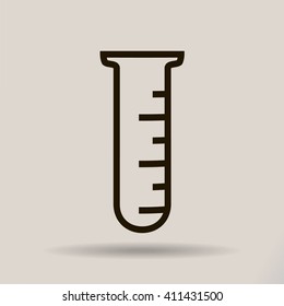 Test tube vector icon