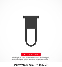 Test tube vector icon
