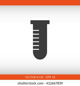 Test tube vector icon
