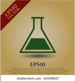 Test tube vector icon