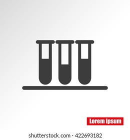 Test tube vector icon
