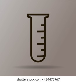 Test tube vector icon