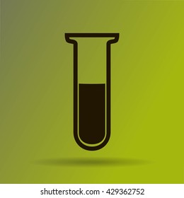 Test tube vector icon