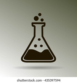 Test tube vector icon