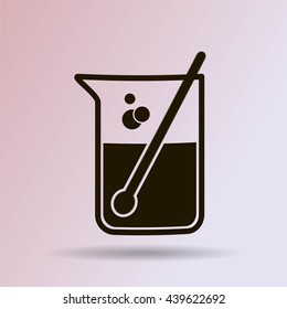 Test tube vector icon