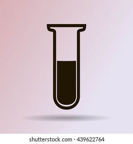 Test tube vector icon