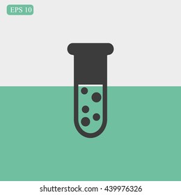 Test tube vector icon