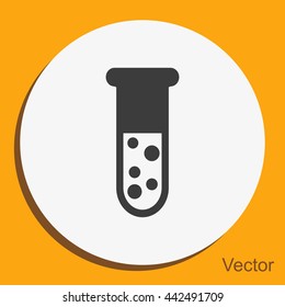 Test tube vector icon