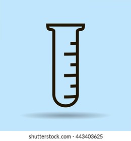 Test tube vector icon