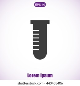Test tube vector icon
