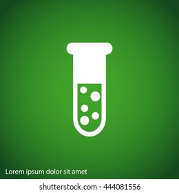 Test tube vector icon
