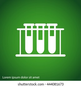Test tube vector icon
