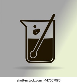 Test tube vector icon
