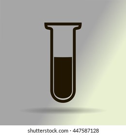 Test tube vector icon