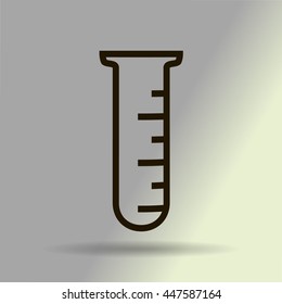 Test tube vector icon