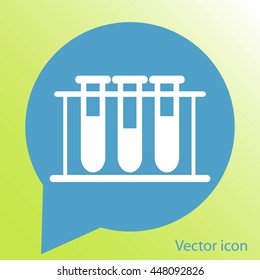 Test tube vector icon
